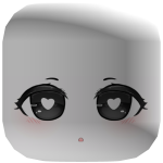 Kawaii Heart Doll Face Mask
