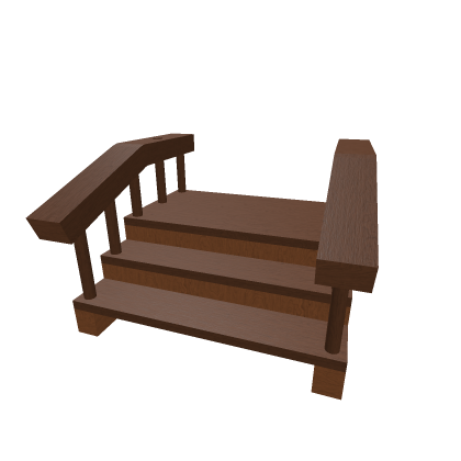 Stairs for a Wooden Log Hut