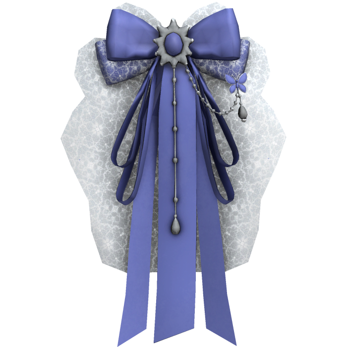 Lavender Lace Bow Hair Clip