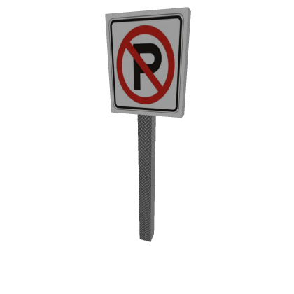 No parking sign
