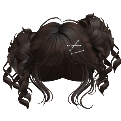 Tilted Elegant Princess Buns (Dark Brown)