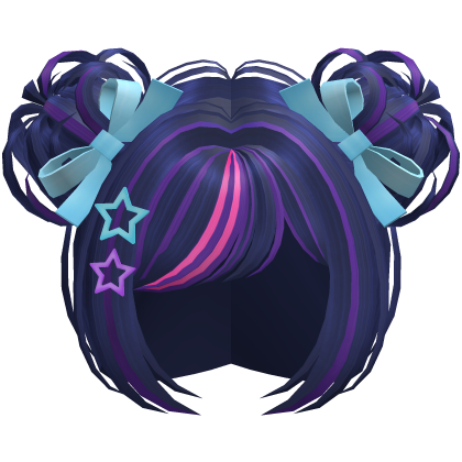 Cute Kawaii Twilight Sparkle Starry Buns