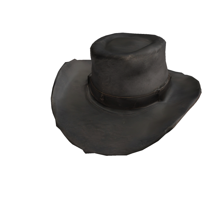 worn down gambler hat