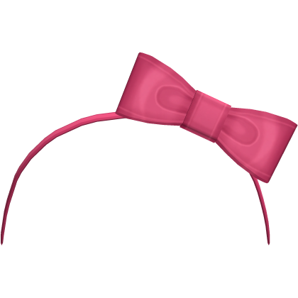 pink sweet tweencore bow headband Roblox item