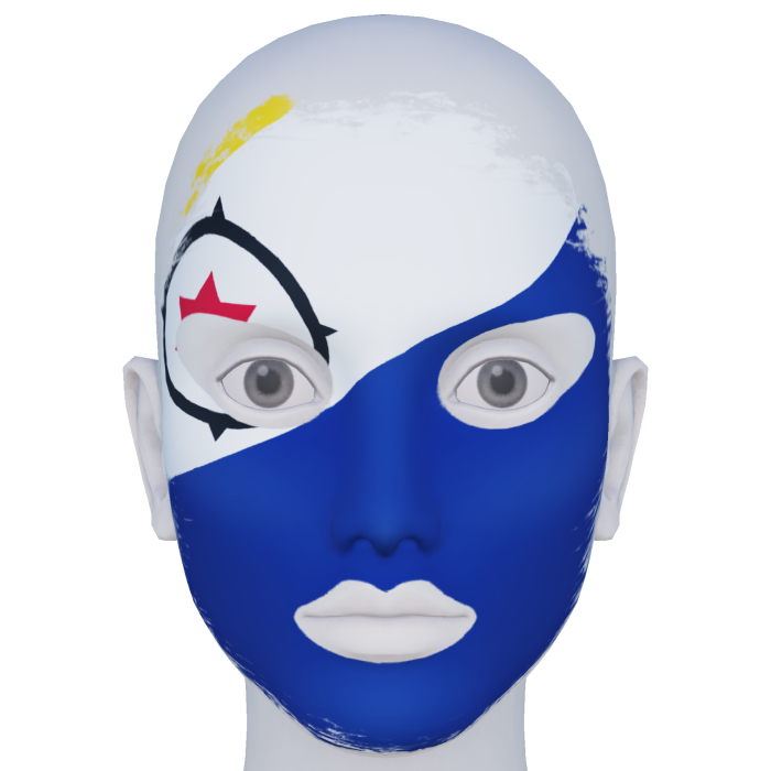 Caribbean Netherlands Facepaint