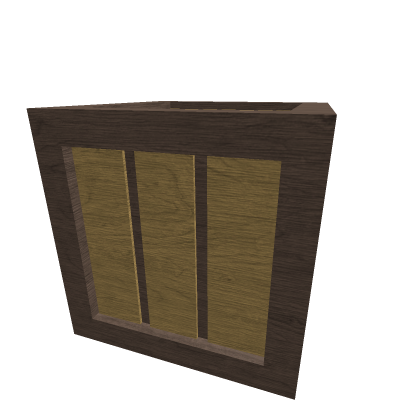 Wooden crate made from blender 
