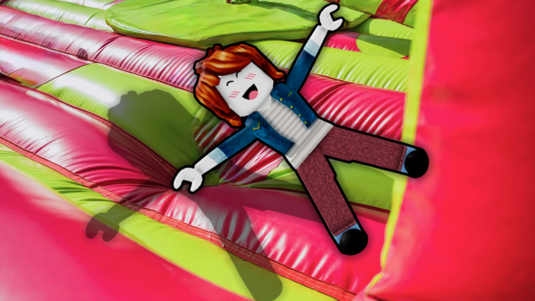 Biggest Bounce On Bouncy Castle Obby screenshot 1