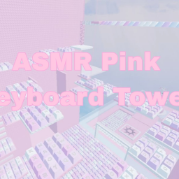 ASMR Pink Keyboard Tower
