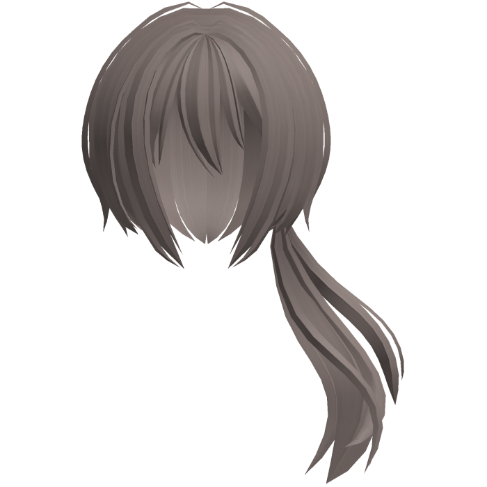 moe jfluffy anime flowy side ponytail ash brown