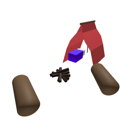 Roblox Item Campsite on the head