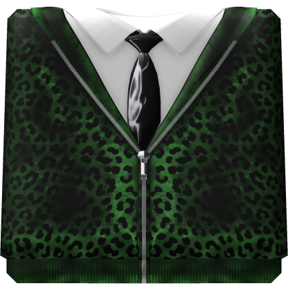 Green Leopard Y2K Zip Jacket Roblox item
