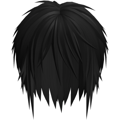 Messy Unkept Vkei Boy Hair (Black)