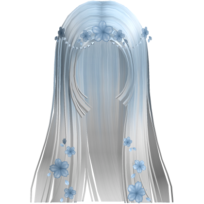 Sakura Princess Hime Cut (Blue&White) Roblox item