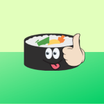 Sushi thumbs up