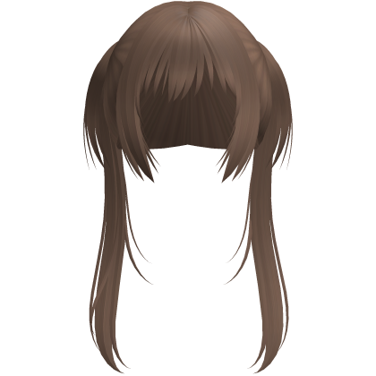 ♡ : long messy anime twintails in hazel Roblox item