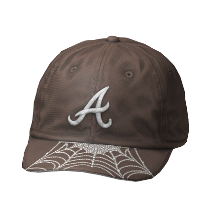 Blue Web Fitted Cap - Tilted