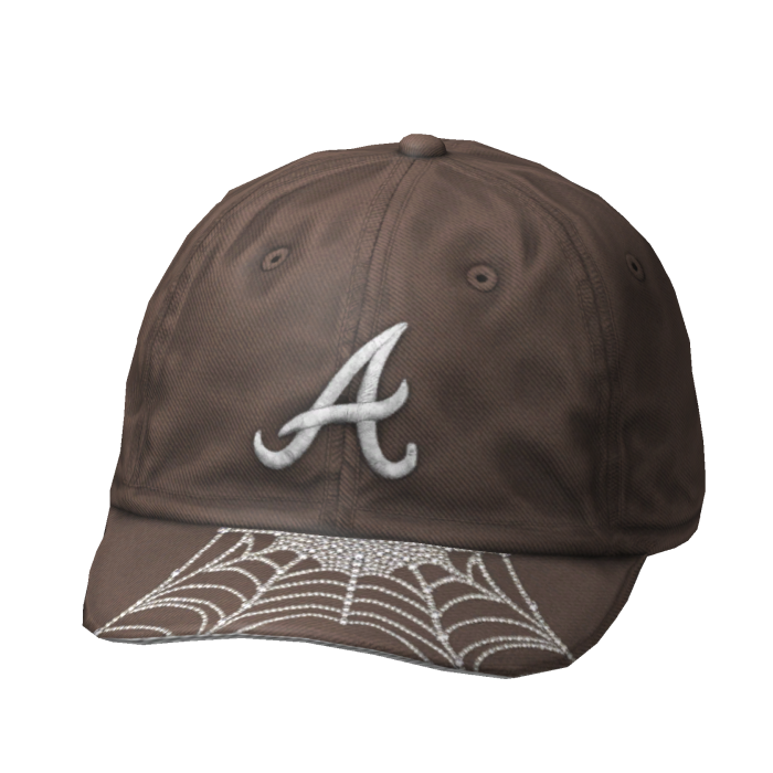 Blue Web Fitted Cap - Tilted