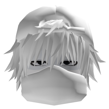 Vkei White Messy Hair with Cap & Mask Dashie
