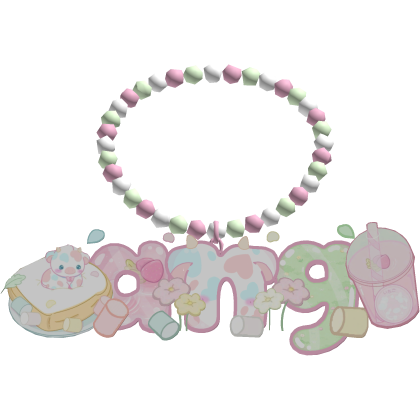 ♡ : ang's pink kawaii pig necklace thumbnail