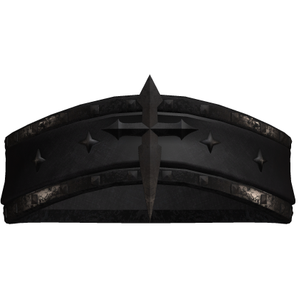 Grunge Gothic Black blindfold with cross Y2K Roblox item