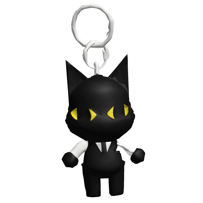 Black Cat Keychain