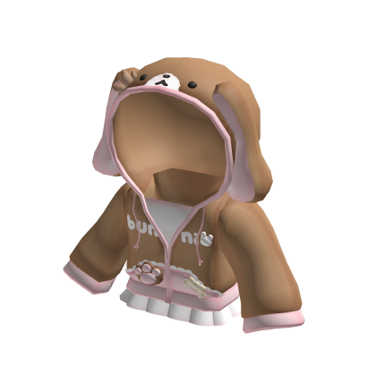 Brown Cute Bunny Jacket thumbnail