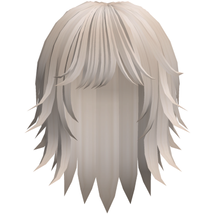 cute messy short moe hair in blonde Roblox item