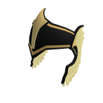Black and Gold Winged Valkyrie helm
