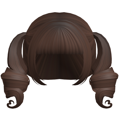 𐔌♡ : brown swirly heart hair