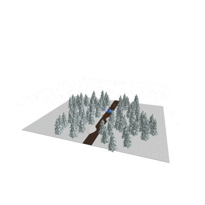 Akaza VS Tanjiro in a snowy forest