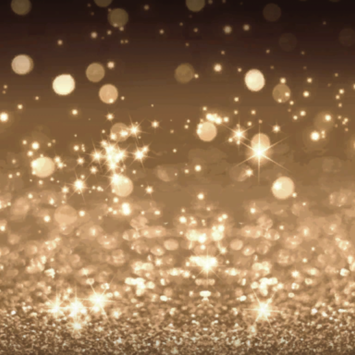 Gold sparkle celebrity model