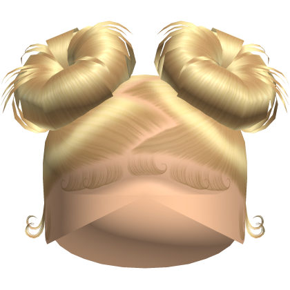 Doll Zig-Zag Part Double Buns (Blonde)