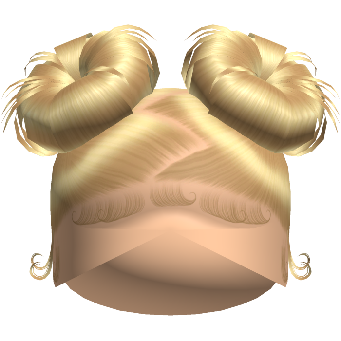 Doll Zig-Zag Part Double Buns (Blonde)