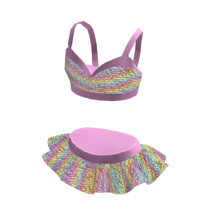 Cute Sparkly Dance Mini Outfit Candy Rainbow Roblox Item Rolimon s
