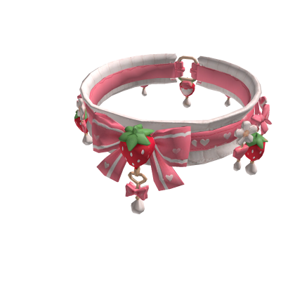 Strawberry Milk Lace Choker