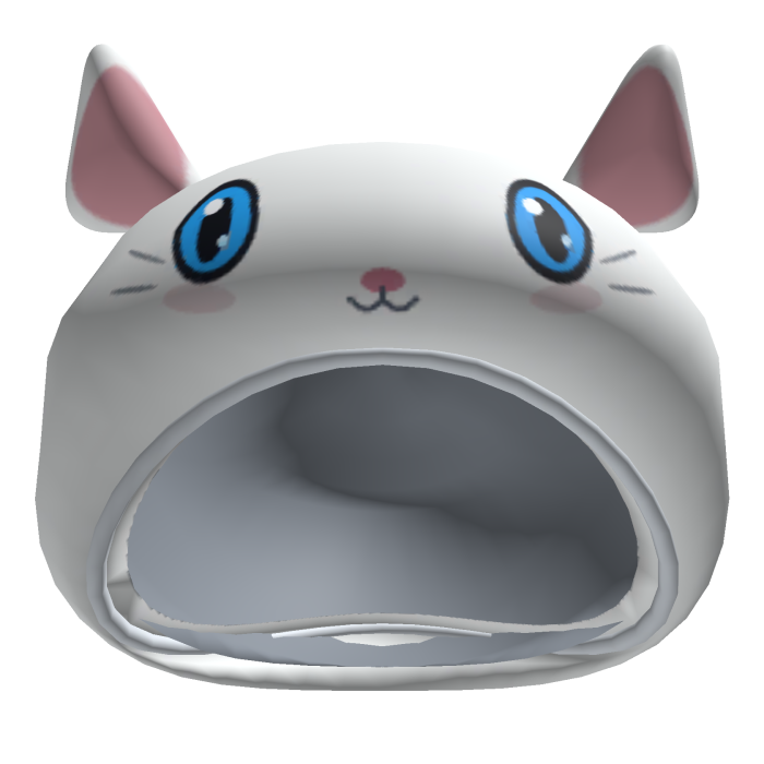 Cozy White Cat Hood