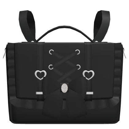 ୨୧ : 3.0 adorable laced doll backpack ♡ black