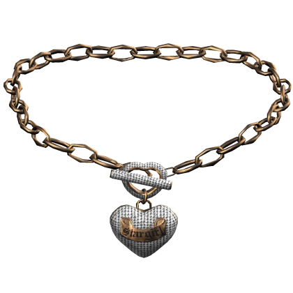 1.0 Bronze Stargirl Heart Toggle Necklace