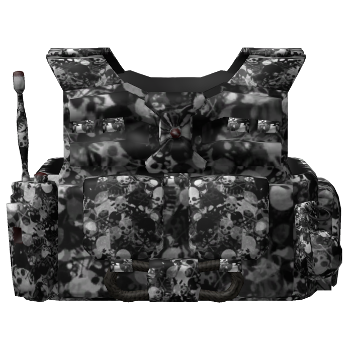 Black Gothic Tactical Vest