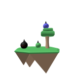 dinosaur floating island