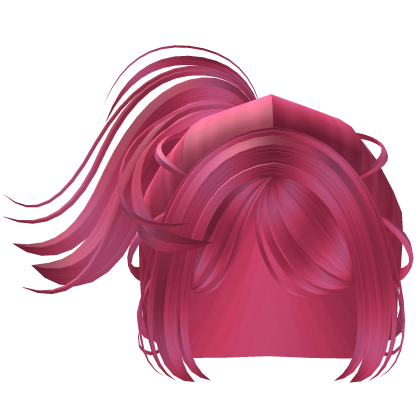 Anime Windy Emo Ponytail (Hot Pink) thumbnail