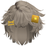 Milk Tea Waffle Messy Fringe