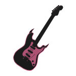 Pink Demonic Guitar