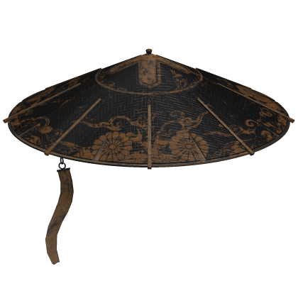 Black & Gold Samurai Hat
