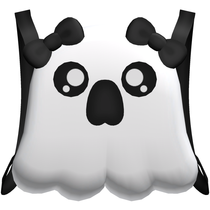 halloween | cute little scared ghost backpack(1.0)