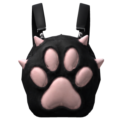 Black Kitty Paw Backpack