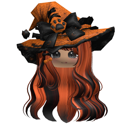 Ginger Kawaii Witch Halloween Hair