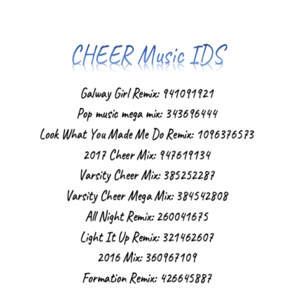 Cheer Music Roblox decal