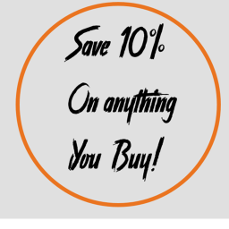 Save 10% On Anything You Buy!