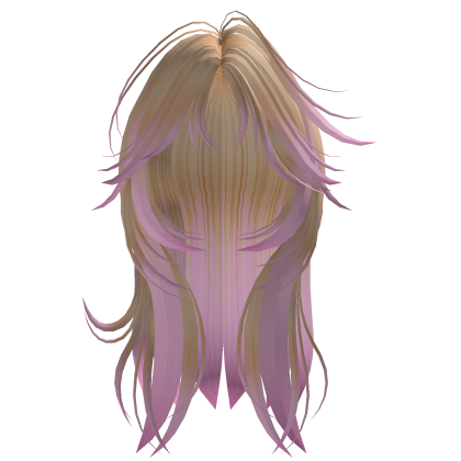 Blonde/Pink Y2K Layered Shaggy Wolfcut Roblox item